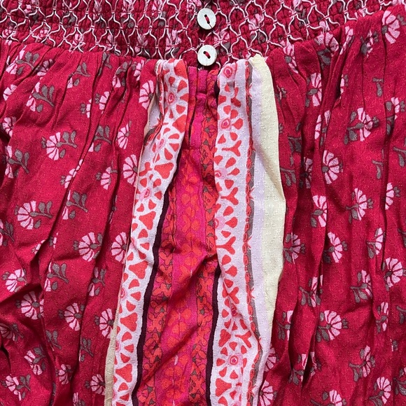 Free People Rule The World Romper in Ruby Combo Size Large NWT - Picture 10 of 12